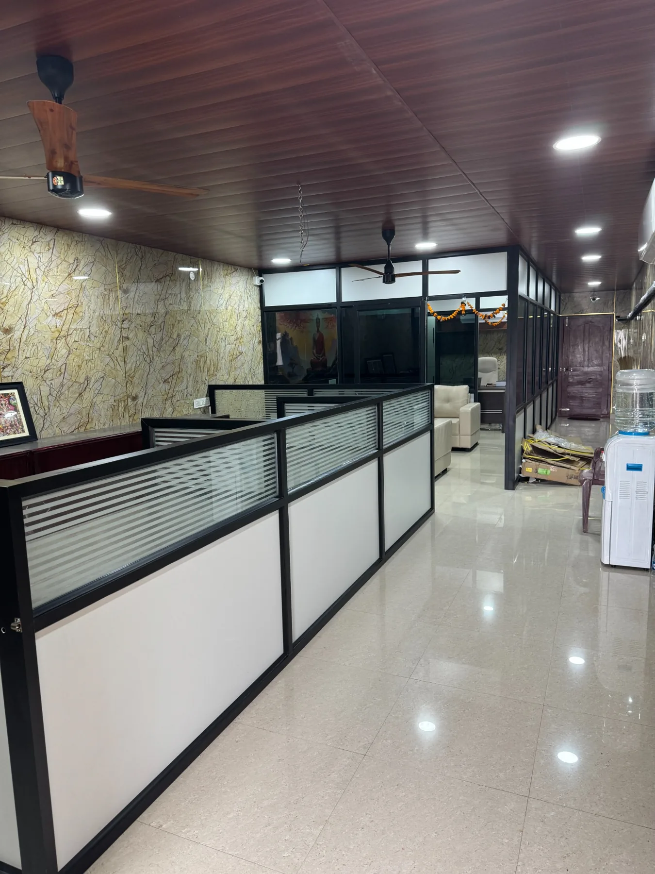 Wide view of Sree Associates office interior